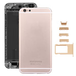 5 in 1 per iPhone 6s Plus (cover posteriore + vassoio scheda + tasto controllo volume + pulsante accensione + tasto vibrazione interruttore mute) Cover alloggiamento completo (oro+nero), For 6s Plus, For iPhone 6s Plus (with side Key)                  ...