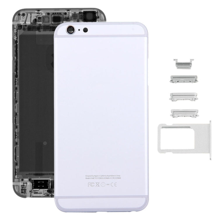 5 in 1 per iPhone 6s Plus (cover posteriore + vassoio scheda + tasto controllo volume + pulsante accensione + tasto vibrazione interruttore mute) Cover alloggiamento completo (oro+nero), For 6s Plus, For iPhone 6s Plus (with side Key)                  ...