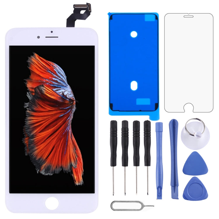 Schermo LCD e digitalizzatore assemblato completo con cornice per iPhone 6s Plus, 3 in 1 for i6S Plus White, 3 in 1 for i6S Plus Black