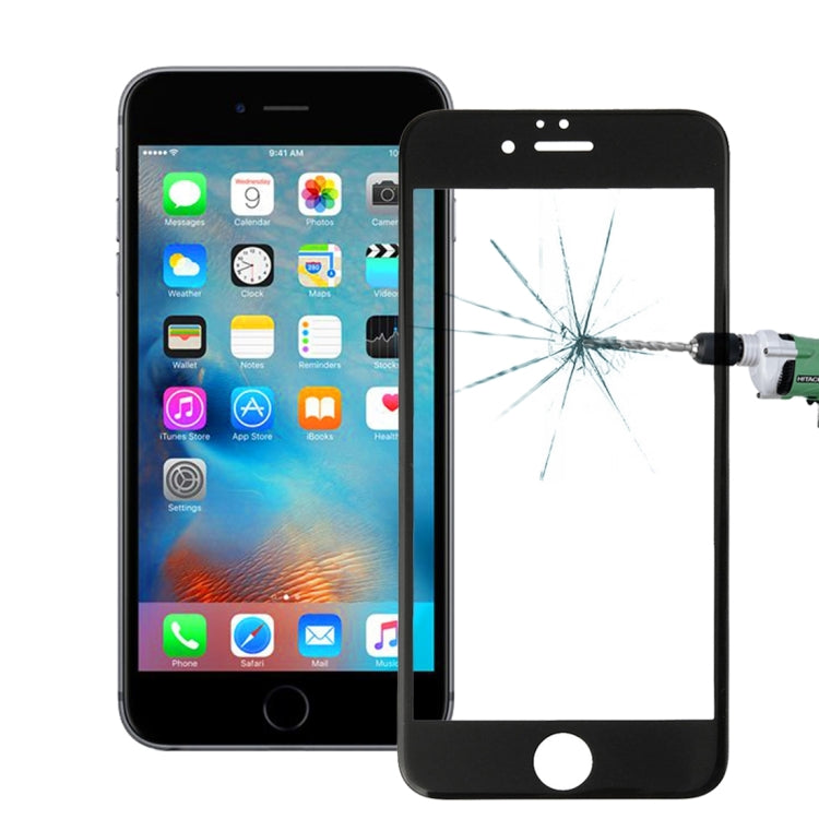 Pellicola per schermo in vetro temperato antideflagrante 3D con durezza superficiale 0,26 mm 9H per iPhone 6 Plus e 6s Plus, For iPhone 6 Plus & 6s Plus Black (1 PC), For iPhone 6 Plus & 6s Plus White (1 PC)