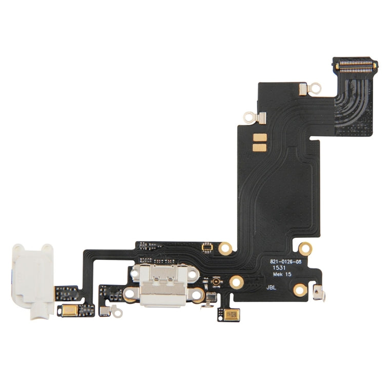 For iPhone 6s Plus Charging Port Flex Cable White, For iPhone 6s Plus