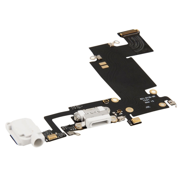 per iPhone 6s Plus Cavo flessibile per porta di ricarica bianco, For iPhone 6s Plus