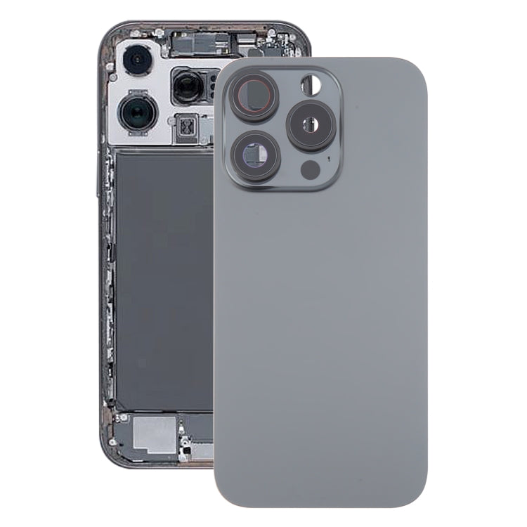 Per iPhone 16 Pro Max Cover posteriore batteria originale in vetro con copriobiettivo fotocamera