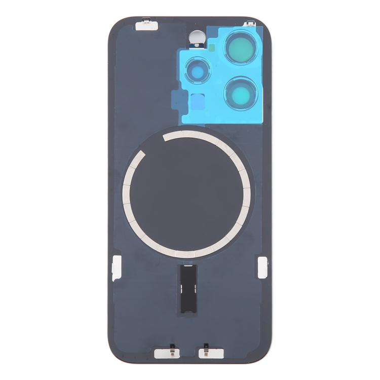 Per iPhone 16 Pro Max Cover posteriore in vetro originale con batteria e copriobiettivo della fotocamera + magnete MagSafe, For iPhone 16 Pro Max(Original with MagSafe).