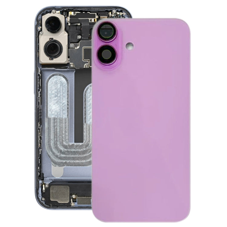Per iPhone 16 Plus Cover posteriore batteria con copriobiettivo fotocamera, For iPhone 16 Plus
