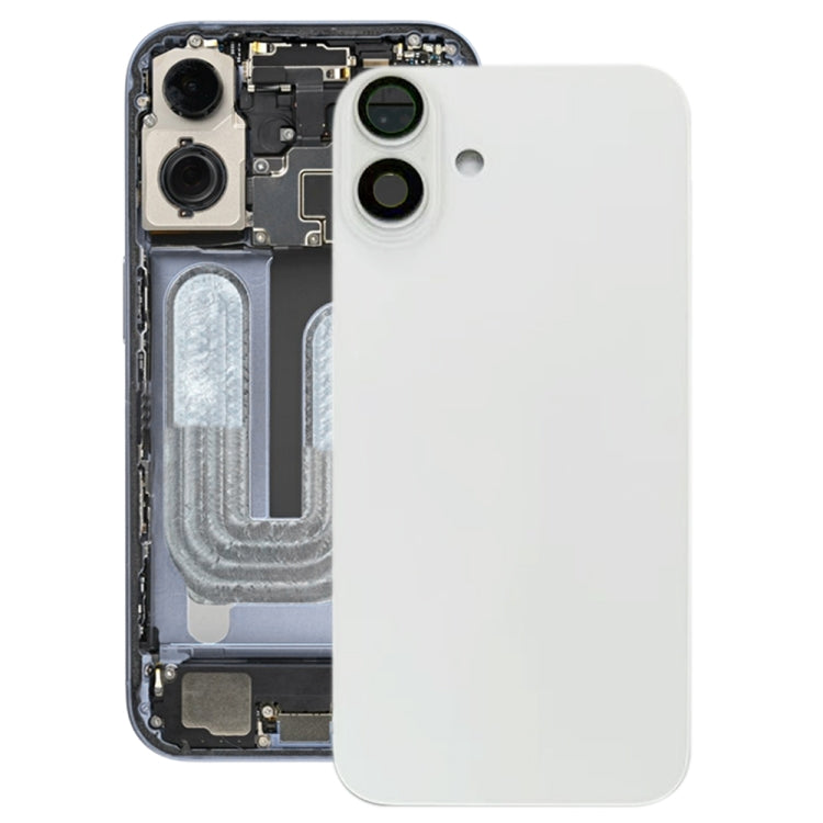 Per iPhone 16 Plus Cover posteriore batteria con copriobiettivo fotocamera, For iPhone 16 Plus