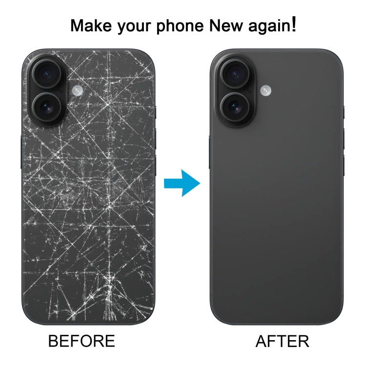 Per iPhone 16 Plus Cover posteriore batteria con copriobiettivo fotocamera, For iPhone 16 Plus