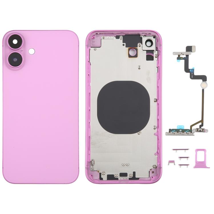 Cover posteriore con aspetto imitazione di iP16 per iPhone XR, Black, Pink, Green, Blue, White