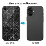 Cover posteriore effetto iPhone 16 per iPhone XR