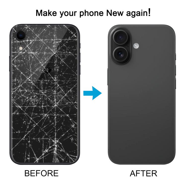 Cover posteriore effetto iPhone 16 per iPhone XR