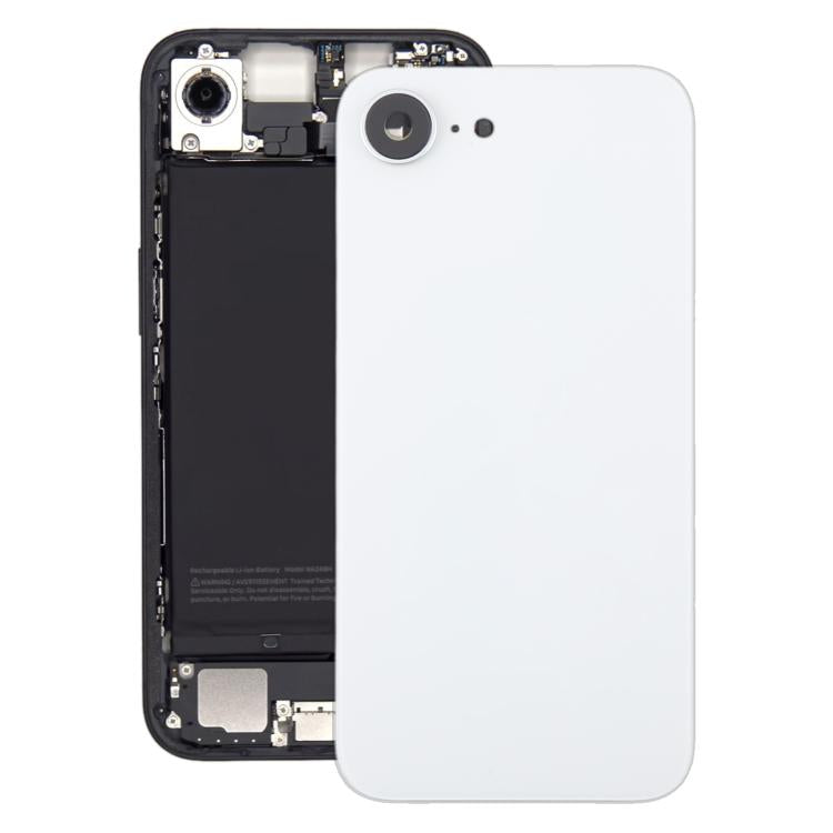 Cover posteriore in vetro per batteria per iPhone 16e, For iPhone 16e(with Camera Lens), For iPhone 16e(with Camera Lens Frame)