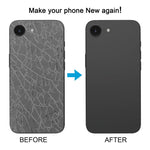 Cover posteriore in vetro per batteria per iPhone 16e, For iPhone 16e(with Camera Lens), For iPhone 16e(with Camera Lens Frame)