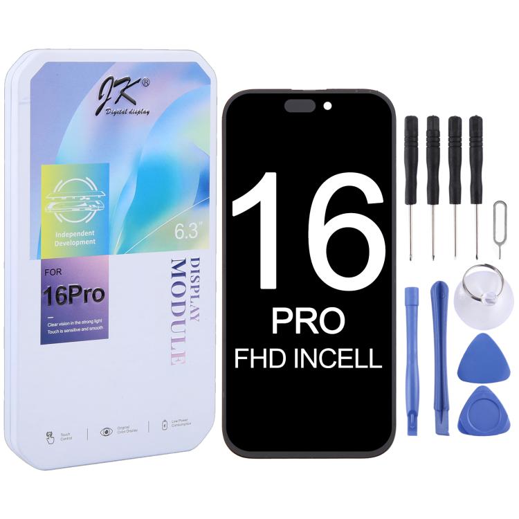 Schermo LCD JK incell per iPhone 16 Pro, For iPhone 16 Pro