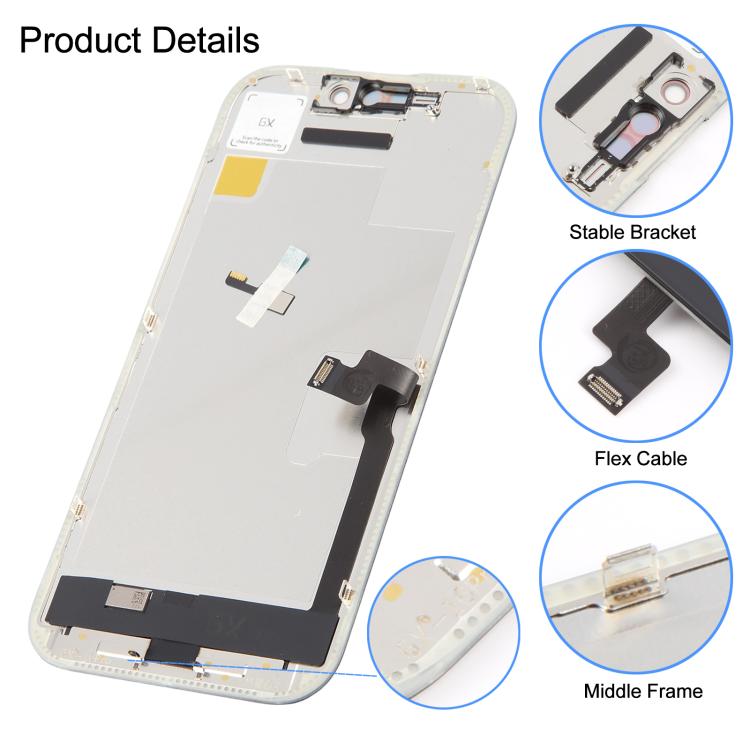 Schermo OLED rigido GX per iPhone 16 Pro, For iPhone 16 Pro