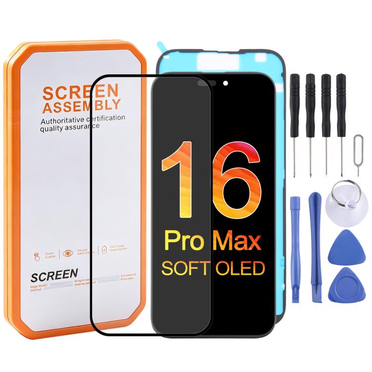 Schermo OLED morbido HXL per iPhone 16 Pro Max, For iPhone 16 Pro Max