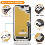 Schermo OLED morbido HXL per iPhone 16 Plus, For iPhone 16 Plus