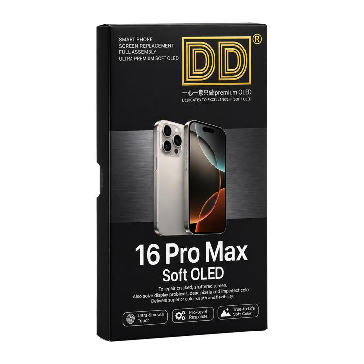 Schermo DD Soft OLED per iPhone 16 Pro Max, For iPhone 16 Pro Max (Soft OLED)