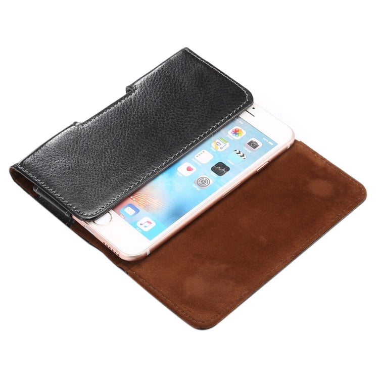 Custodia in vera pelle per smartphone 5,7"