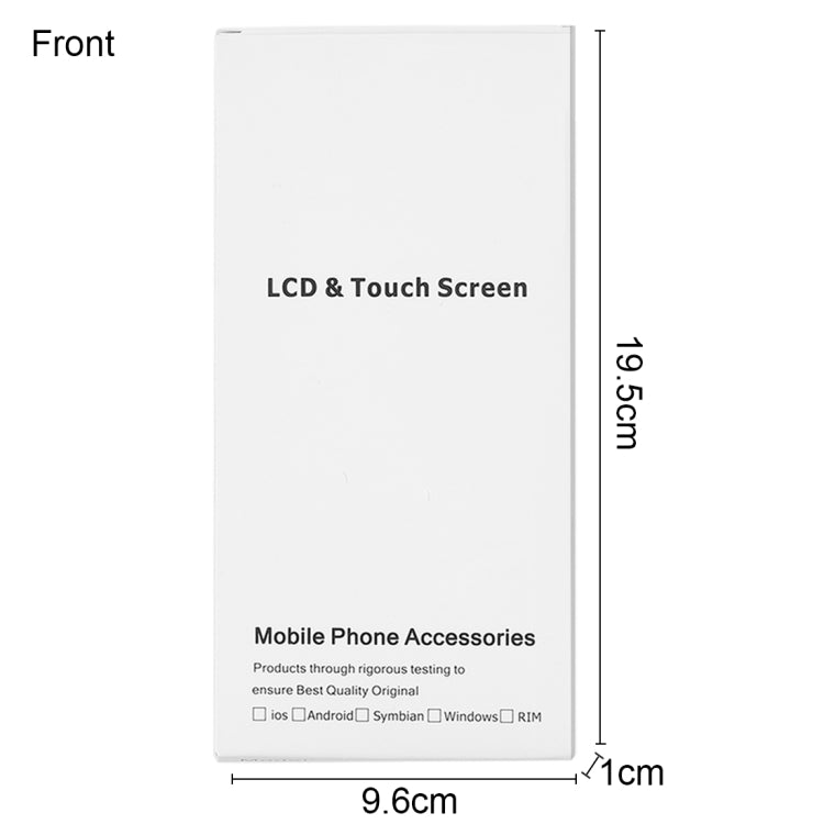 50pcs White Cardboard Packaging Box for iPhone 6s Plus & 6 Plus LCD Screen and Digitizer Full Assembly, Packaging Box for 6s Plus & 6 Plus