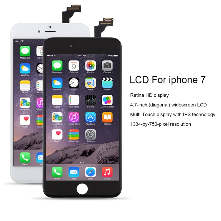 Original LCD Screen and Digitizer Complete Assembly for iPhone 6 Plus, i6 Plus White, i6 Plus Black