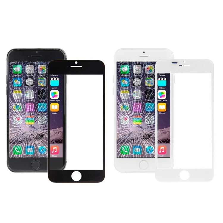 5 pezzi neri + 5 pezzi bianchi per iPhone 6 Plus. Lente in vetro esterna per schermo anteriore, For iPhone 6 Plus (10PCS)