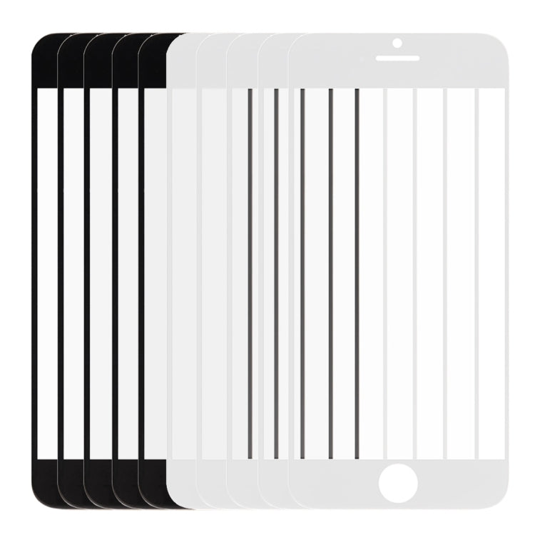 5 pezzi neri + 5 pezzi bianchi per iPhone 6 Plus. Lente in vetro esterna per schermo anteriore, For iPhone 6 Plus (10PCS)