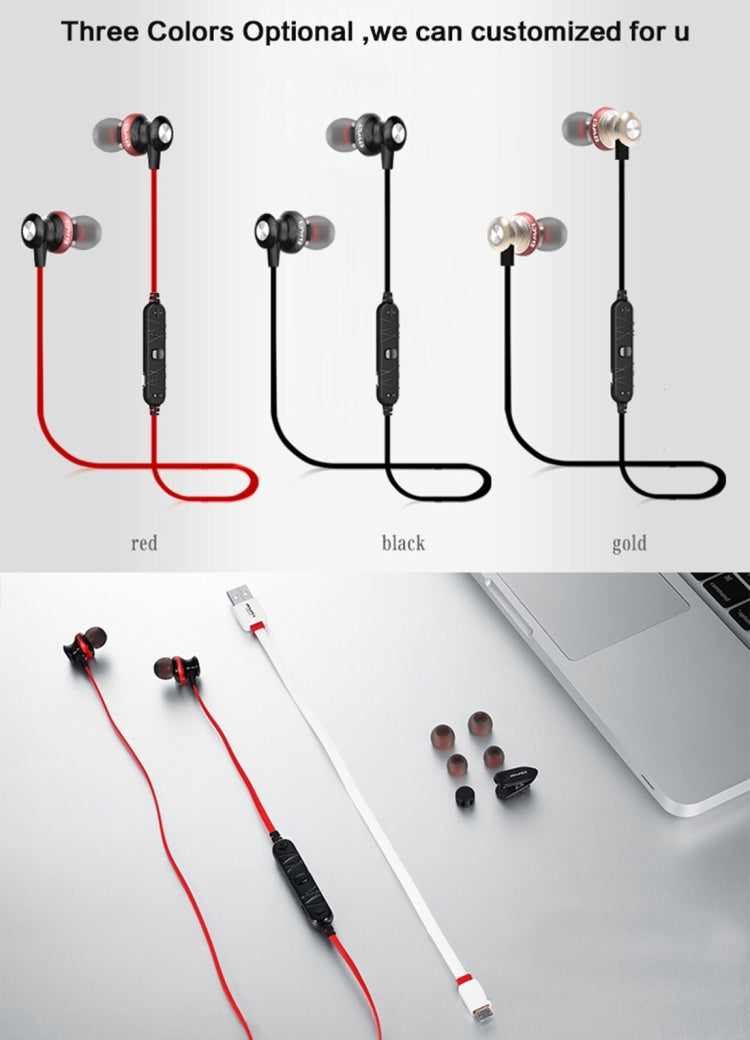 Auricolare Bluetooth magnetico sportivo wireless AWEI A980BL con controllo via cavo, supporto per chiamate in vivavoce