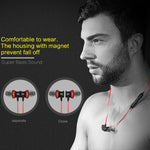 Auricolare Bluetooth magnetico sportivo wireless AWEI A980BL con controllo via cavo, supporto per chiamate in vivavoce
