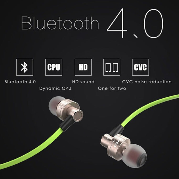 Auricolare stereo Bluetooth sportivo wireless AWEI A990BL con controllo via cavo + microfono, supporta chiamate in vivavoce