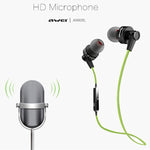 Auricolare stereo Bluetooth sportivo wireless AWEI A990BL con controllo via cavo + microfono, supporta chiamate in vivavoce