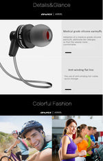 Auricolare stereo Bluetooth sportivo wireless AWEI A990BL con controllo via cavo + microfono, supporta chiamate in vivavoce