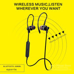 Auricolare stereo Bluetooth sportivo wireless AWEI A990BL con controllo via cavo + microfono, supporta chiamate in vivavoce