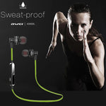 Auricolare stereo Bluetooth sportivo wireless AWEI A990BL con controllo via cavo + microfono, supporta chiamate in vivavoce
