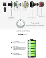 Auricolare stereo Bluetooth sportivo wireless AWEI A990BL con controllo via cavo + microfono, supporta chiamate in vivavoce