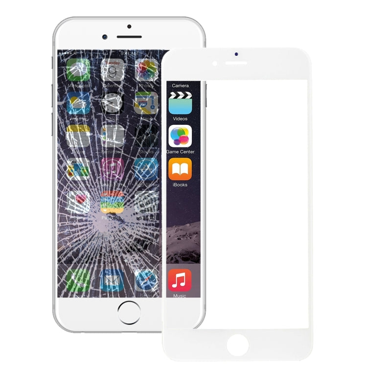 Lente vetro anteriore con cornice e adesivo OCA per iPhone 6 Plus