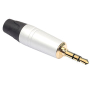Adattatore per auricolare placcato oro mini jack audio da 3,5 mm per auricolare stereo fai da te e auricolare di riparazione, Silver
