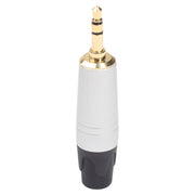 Adattatore per auricolare placcato oro mini jack audio da 3,5 mm per auricolare stereo fai da te e auricolare di riparazione, Silver