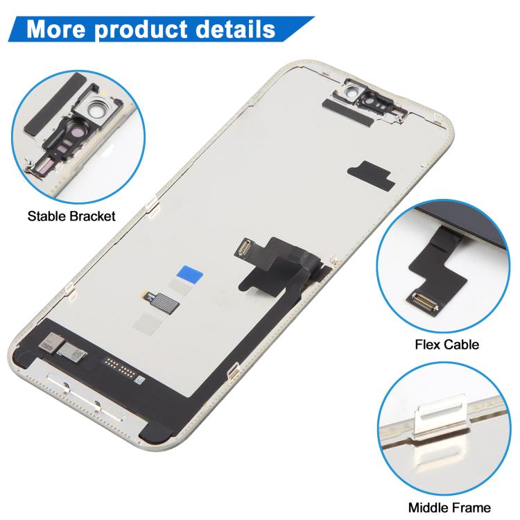 Schermo LCD OLED morbido JK per iPhone 16 Pro Max, For iPhone 16 Pro Max