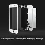 Schermo LCD e digitalizzatore assemblato completo con fotocamera frontale per iPhone 6s, 4 in 1 for i6s with Camera White, 4 in 1 for i6s with Camera Black