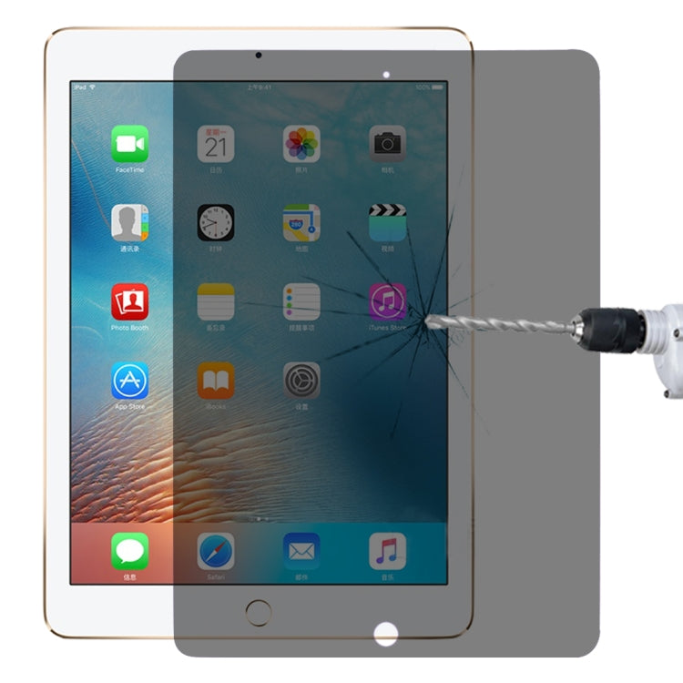 Pellicola in vetro temperato antideflagrante antiriflesso 9H 2.5D per la privacy per iPad 9.7 (2018)/(2017) e Pro 9.7 e Air 2 e Air, iPad 9.7 (2018)/(2017)&Pro 9.7&Air 2&Air