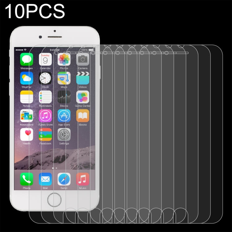 10 pezzi per iPhone 8/7 0,26 mm 9H Durezza superficiale 2,5D Pellicola per schermo temperato in vetro temperato antideflagrante, For iPhone 8 / 7(10 PCS)