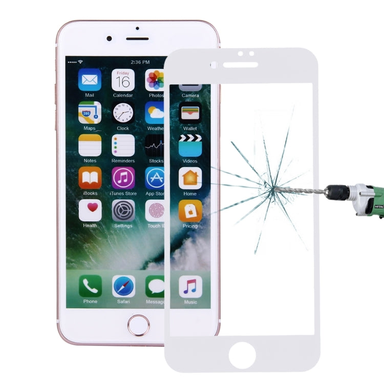 Per iPhone 7 Proteggi schermo con stampa serigrafica 0,26 mm 9H Durezza superficiale 2,5D Pellicola per schermo in vetro temperato antideflagrante