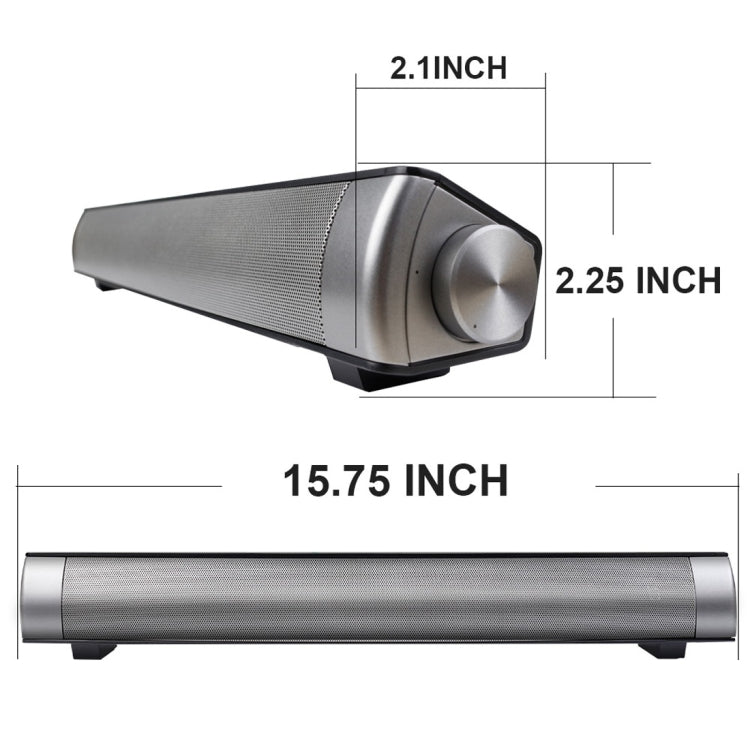 Soundbar Bluetooth 2.1CH con lettore MP3 e telecomando