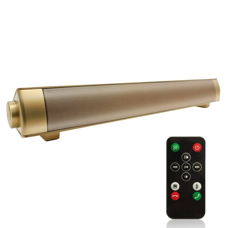 Soundbar LP-08 (CE0152) Lettore MP3 USB Altoparlante soundbar wireless Bluetooth 2.1CH con telecomando, CE0152 Black, CE0152 Gold