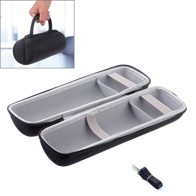 Borsa portaoggetti con cerniera rigida in PU 2 in 1 + copertura morbida in silicone per altoparlante Bluetooth JBL Charge 3 con tracolla