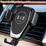 Supporto per telefono con presa d'aria per ricarica rapida per caricabatterie wireless Qi per auto a induzione di gravità C6