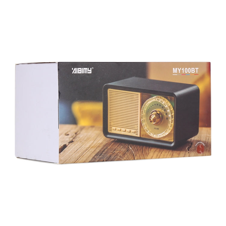 Altoparlante Bluetooth wireless stereo retrò MY100BT, supporto scheda TF/AUX/disco U/FM