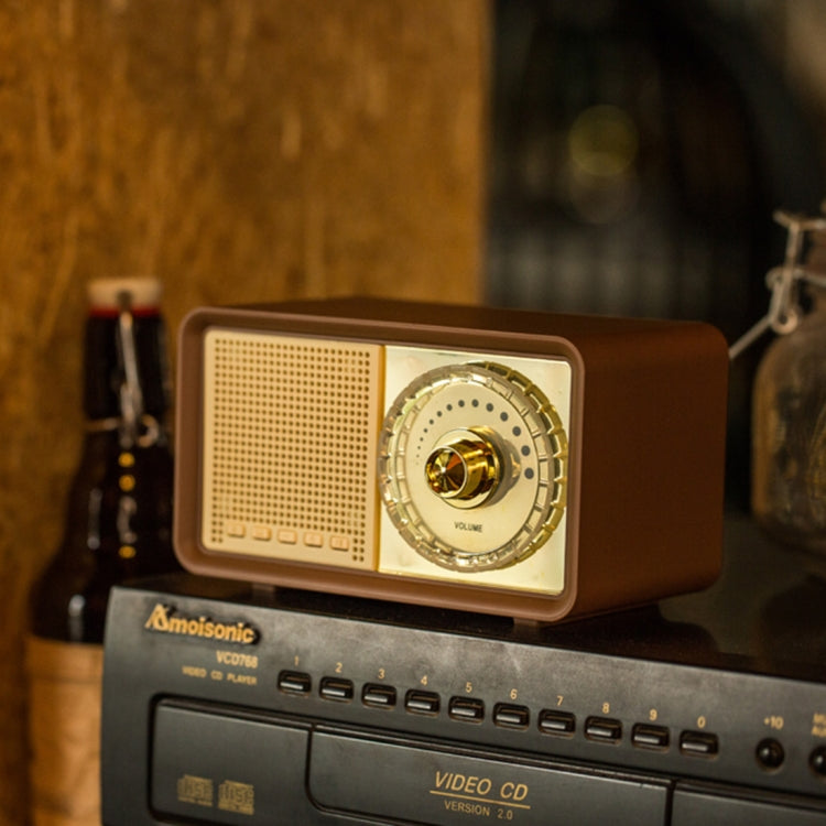 Altoparlante Bluetooth wireless stereo retrò MY100BT, supporto scheda TF/AUX/disco U/FM