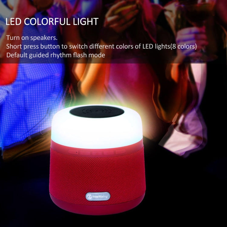 NewRixing NR-3500 Altoparlante Bluetooth 10W con luce