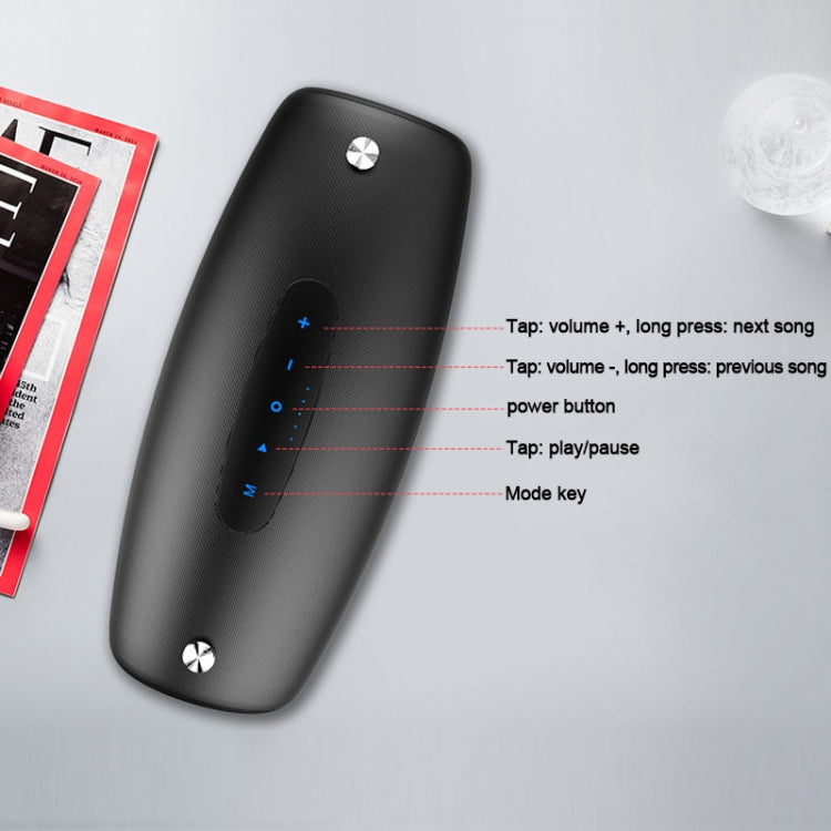 ZEALOT S27 Altoparlante Bluetooth wireless per bassi multifunzionale, microfono incorporato, supporto per chiamate Bluetooth, scheda AUX e TF e altoparlanti 1x93mm + 2x66mm, S27